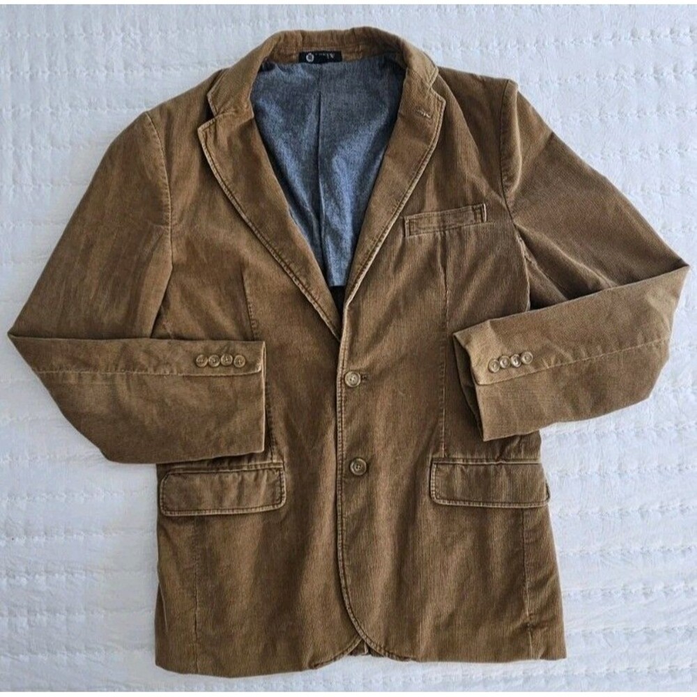 J. Crew Camel Corduroy Jacket 100% Cotton Outter Sz M